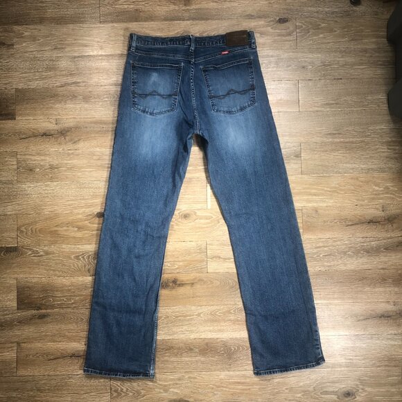 Wrangler Relaxed Boot Jeans Mens Tag 32x32 Stretch Medium Actual 33x32 - Picture 2 of 8